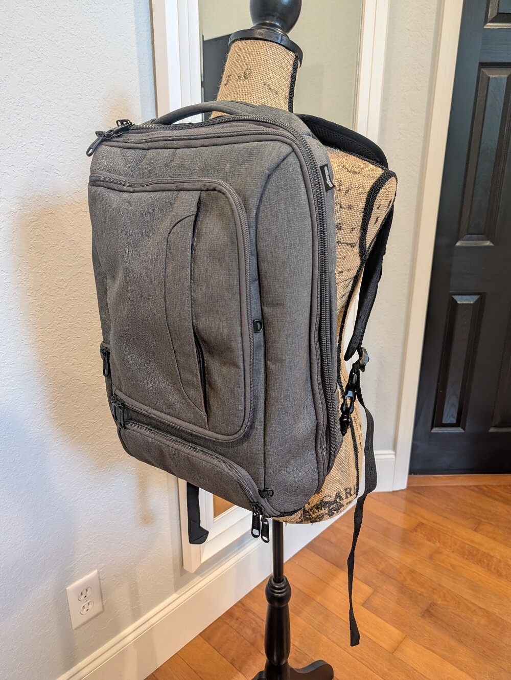 eBags Professional Slim Laptop Backpack in Heathered Gray